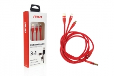 Multi-kábel pre telefón USB-C/Micro USB/ Iphone ...