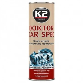 K2 DOKTOR CAR SPEC 443 ml - aditivum do oleje (synt. reduktor tření ZineDithioPhosPhate), PLECHOVKA 